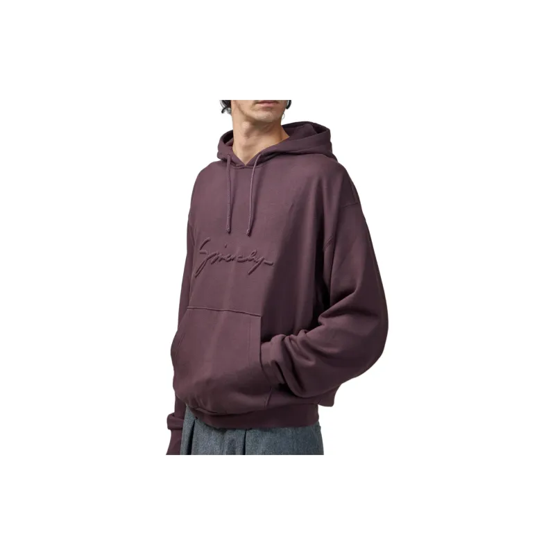 Givenchy Logo Embossed Drawstring Hoodie-2