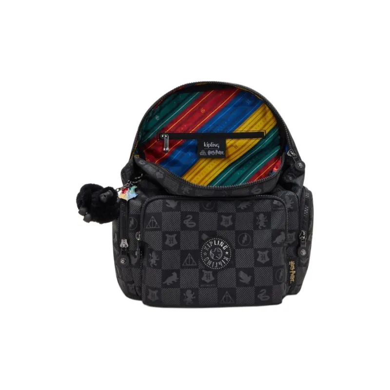 Kipling Polyamide Backpack Small Size Unisex Magic Black-3