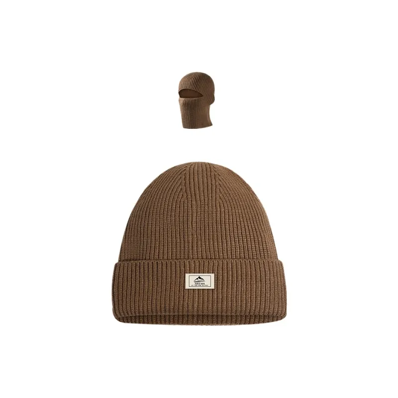 FREE RABBITⅡ Core Spun Yarn Dual Use Balaklava Hat Unisex-4