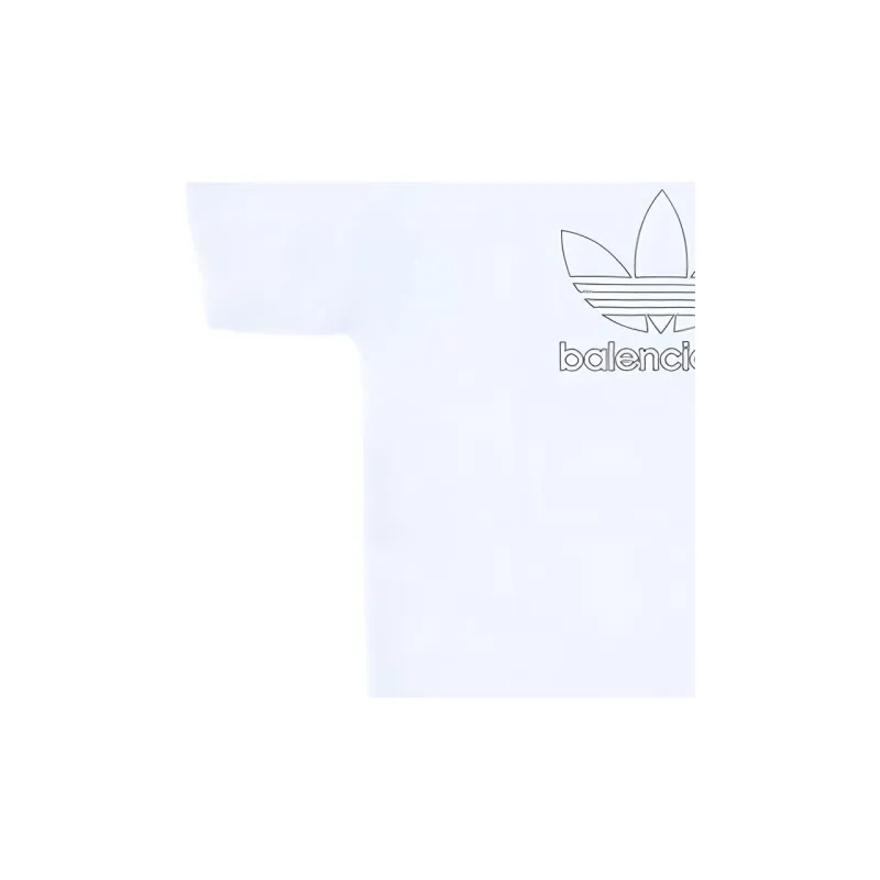 Balenciaga T Shirt Men's Loose Fit Style White-2