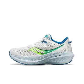 Saucony Triumph 21 Low Top Running Shoes Women's Silver Green