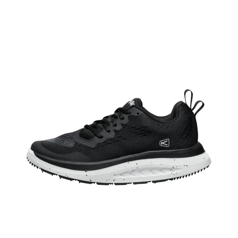 KEEN WK400 Anti Slip Wear Resistant Low Top Casual Shoes Women's Black White-0