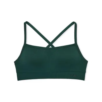 Victoria's Secret PINK Seamless Air Light-Support Sports Bra / D F Bra Women's Deep Forest