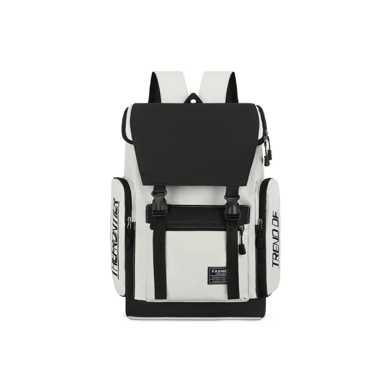 GEERDUN Oxford Backpacks Backpack Unisex Black/Gray-7