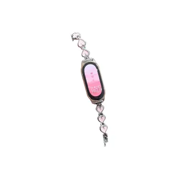 FZRT Xiaomi Compatibility Watch Band Heart Chain Metal Quick Release Strap Metal