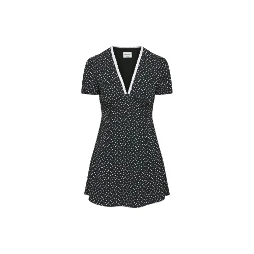 ARITZIA Short-Sleeved Dresses Women's Black/White