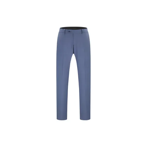 YOUNGOR Suit Trousers Men Gray Blue