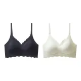 Set of 2 (Plain Black+Cream White)