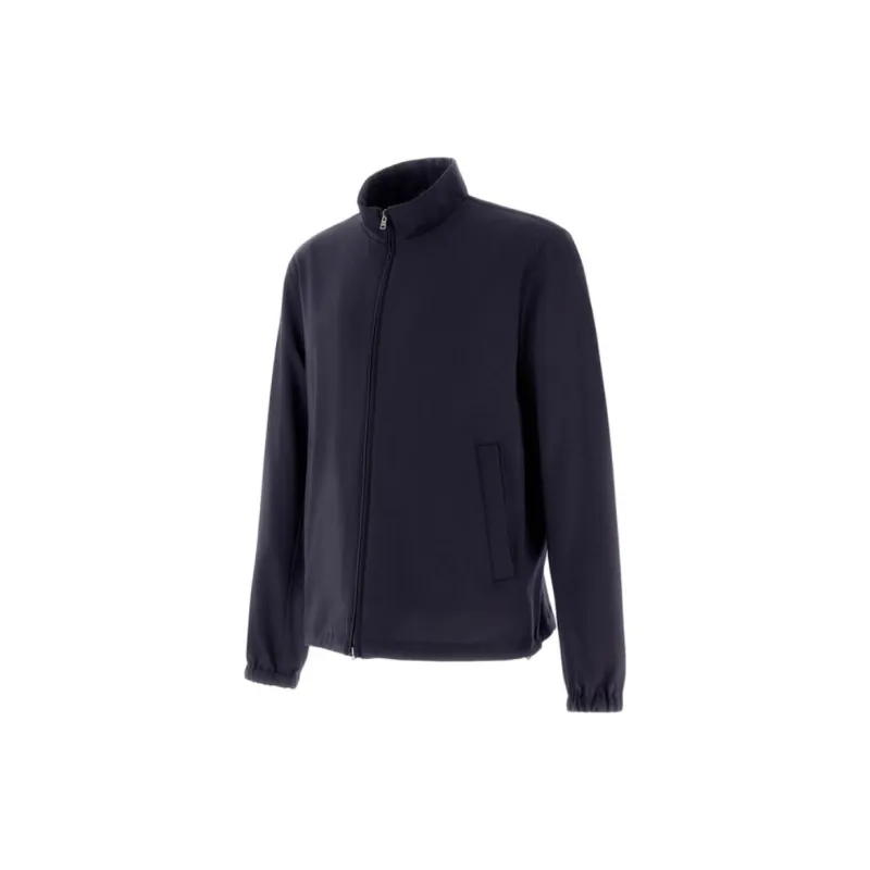 HERNO Zip Up Straight Hem Bomber Jacket-2
