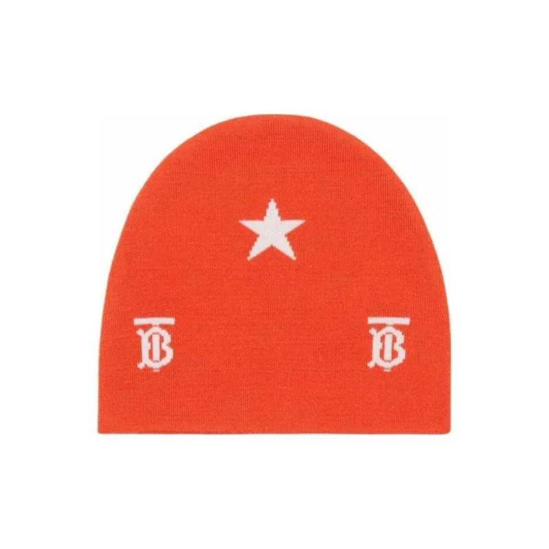 Burberry Kids Star And Monogram Motif Beanie-0