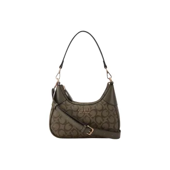 GUESS Coated Canvas Handbag Shoulder Bag Crossbody Bag Women's Green