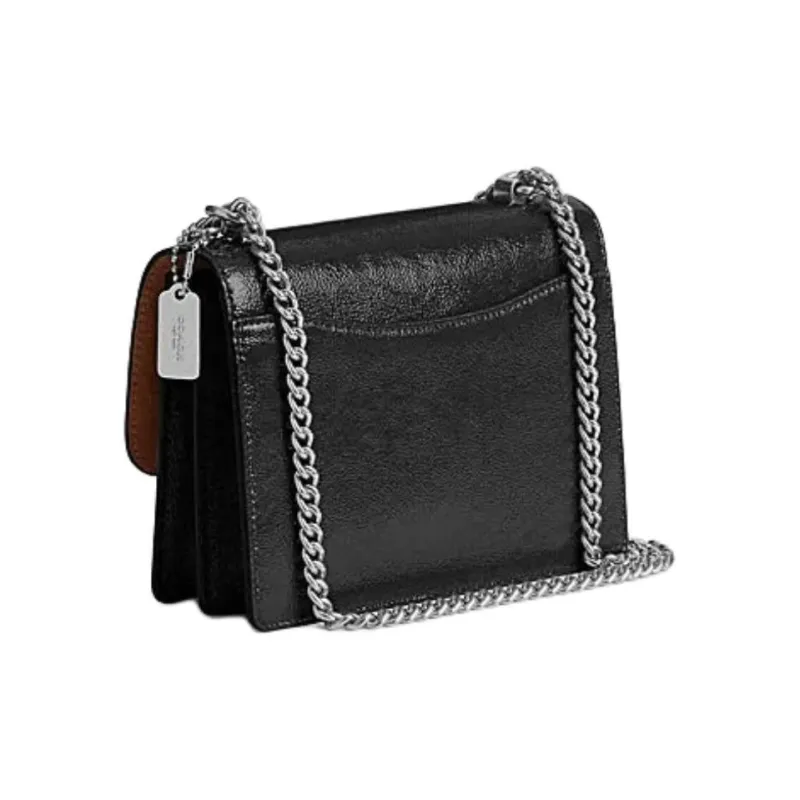 COACH Klare Cow Leather Shoulder Bag Crossbody Bag Mini Women's Black-1