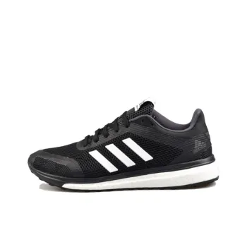 Adidas Anti Slip And Wear Resistant Breathable Low Top Running Shoes Men's Black