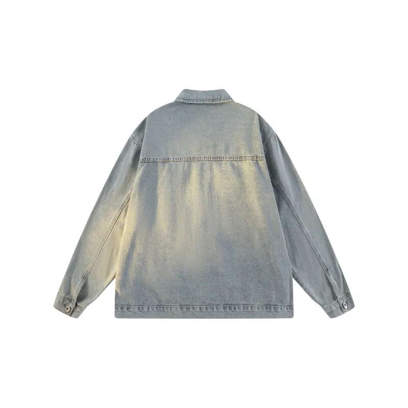 BENDL'S Denim Jacket Unisex Yellow Mud-1