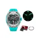 Steel Case Black Dial Blue Strap