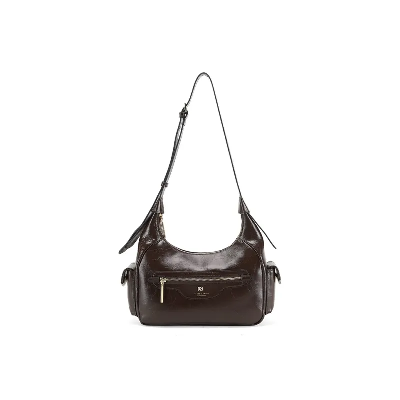 PIERRE CARDIN Cow Leather Crossbody Bag, Shoulder Bag Regular Women's Black/Brown/Chocolate-13