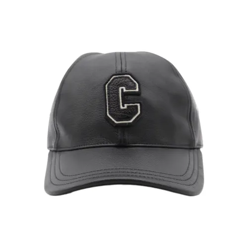 CELINE Logo Patch Leather Cap