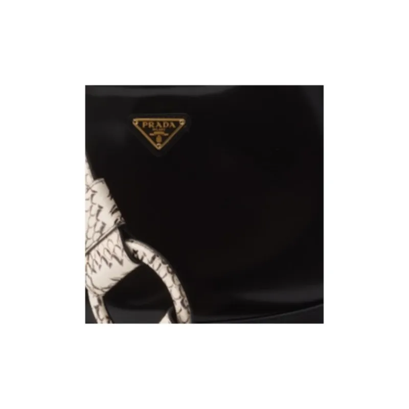 PRADA Cleo Leather Crossbody Bag, Shoulder Bag Women's Black-6