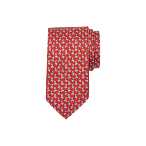 Ferragamo Terrier-print Silk Tie