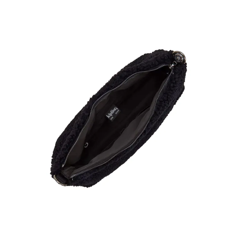 Kipling Polyester Crossbody Bag, Shoulder Bag Medium Size Women's Black-2