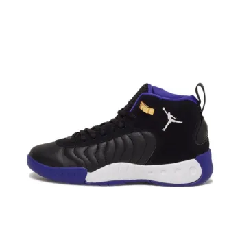 Jordan Jumpman Pro Anti Slip Wear Resistant Mid Top Vintage Basketball Shoes Women's Black Blue