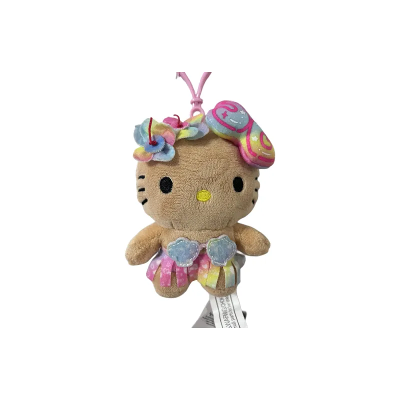 Hello Kitty Hawaii Collection Dolls Plush Pendant 10cm Height-0