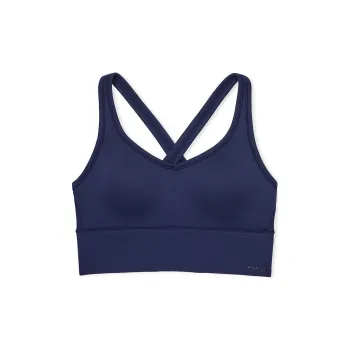 Victoria's Secret PINK Seamless Air Medium-Support Sports Bra / M N Bra Women's Midnight Marine