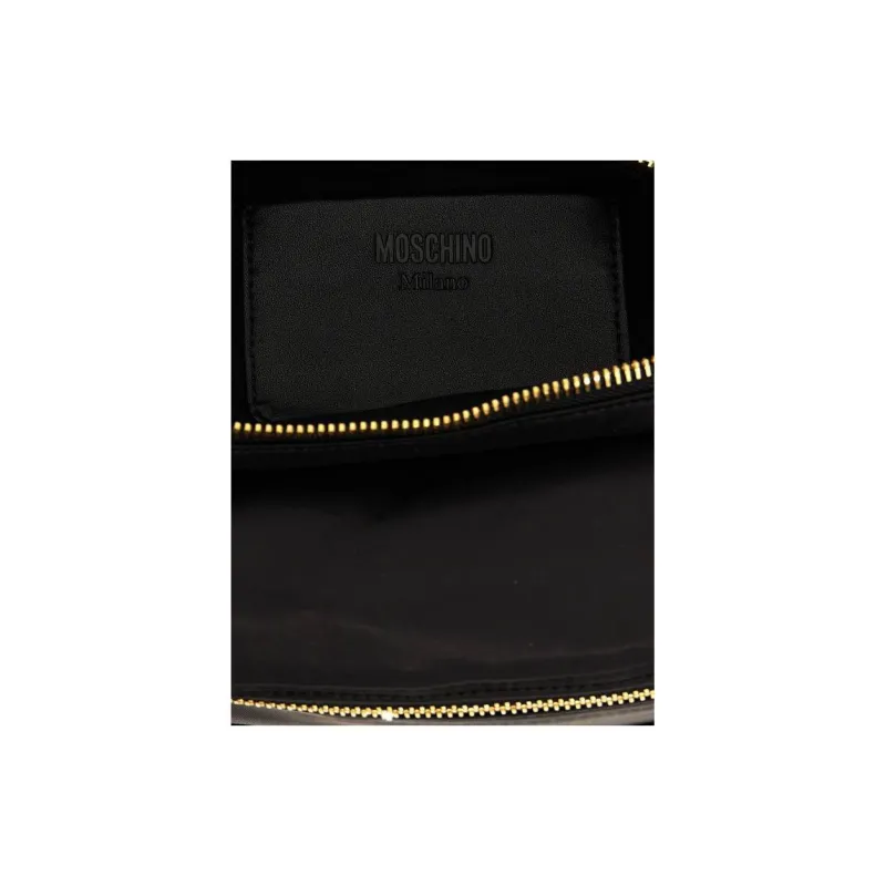 MOSCHINO Logo Lettering Zipped Belt Bag-4
