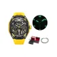 Black Case Black Dial Yellow Strap