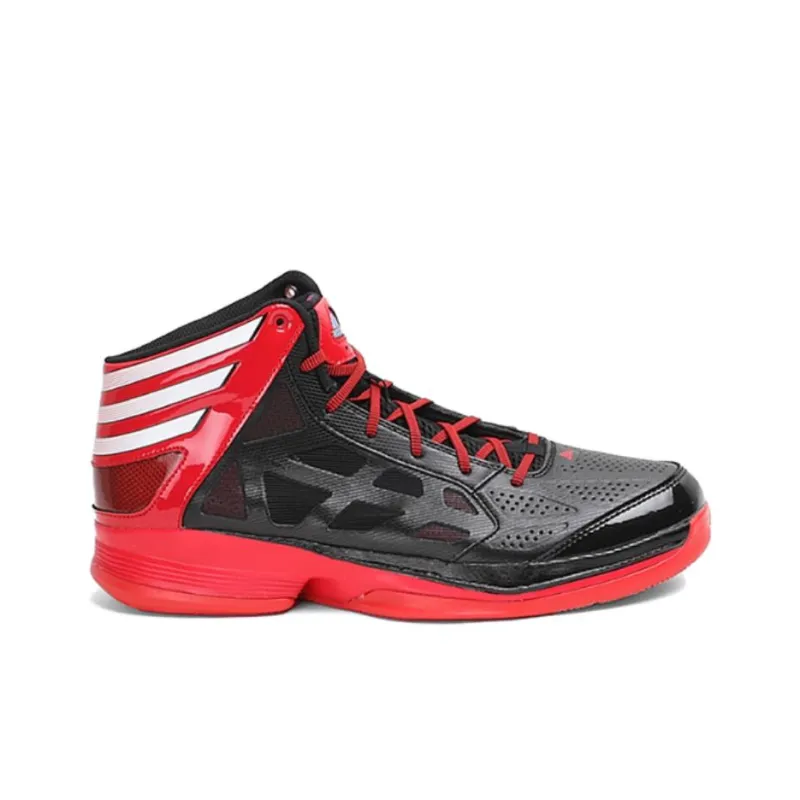Adidas Crazy Shadow 2 Anti-Slip Wear-Resistant High-Top Basketball Shoes Men's Black Red-1