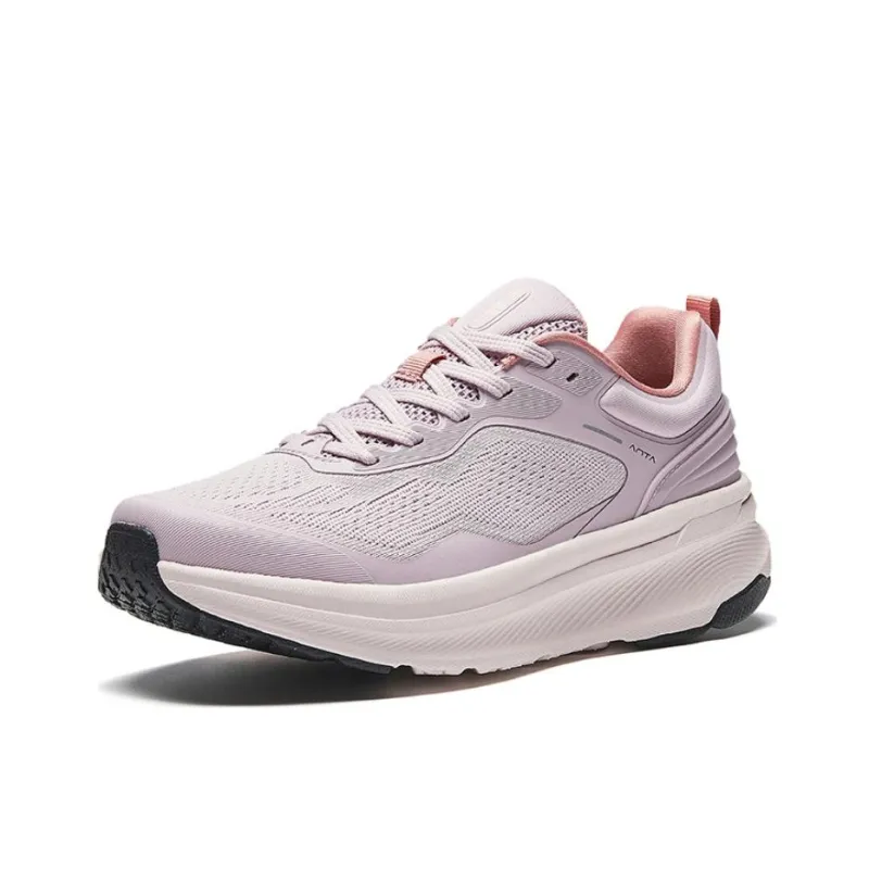 Anta Cushioning Anti Slip And Wear Resistant Low Top Casual Running Shoes Women's Healing Pink-1