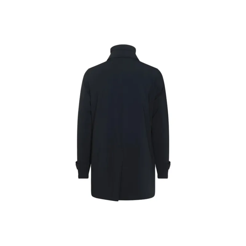 HERNO Buttoned Layered Effect Coat-1