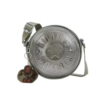 Kipling Polyamide Shoulder Bag, Crossbody Bag Mini Women's Metal Moonlight Gray