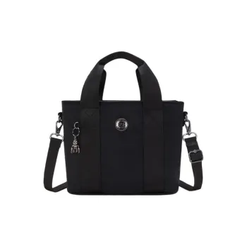 Kipling Polyamide Tote Bag, Shopping Bag, Handbag, Shoulder Bag, Crossbody Bag Small Size Unisex Infinite Black