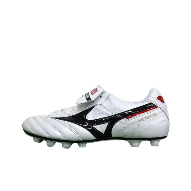 Mizuno MORELIA 2 Anti Slip Wear Resistant Soccer Shoes Unisex White-0