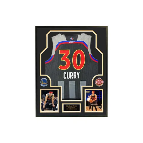Yi Shot Jersey 2017 All Star Golden State Warriors Included SA Certificate Framed And Collectible Black
