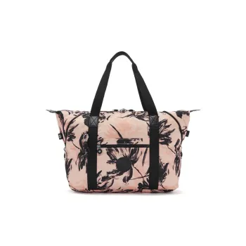 Kipling Polyester Tote Bag, Shopping Bag, Handbag Medium Size Unisex Coral Flower