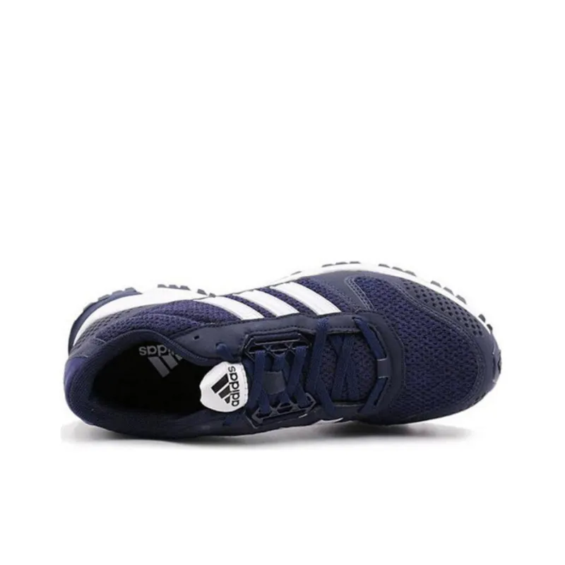 Adidas Marathon 10 Anti Slip Wear Resistant Low Top Running Shoes Men's Navy-2