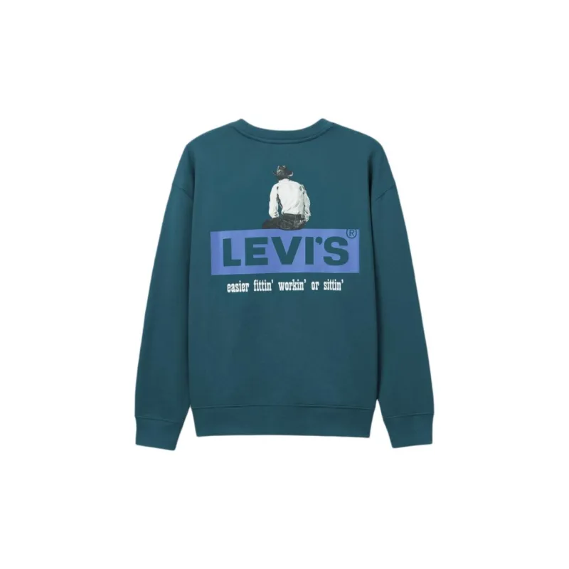 Levi's Sweatshirt Men's Peacock Blue-1