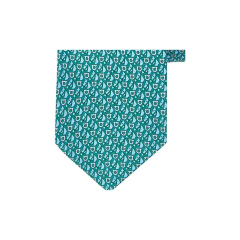 Ferragamo Equestrian print Silk Tie-2