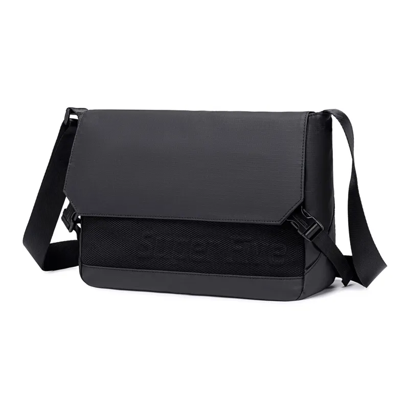 Super Five Polyester Shoulder Bag Unisex Ecru/Black/Red/Gray-5