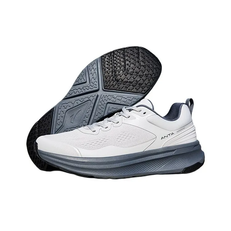 Anta Anti Slip Wear Resistant Low Top Training Shoes Men's Gray-3