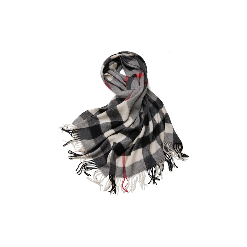 H YXIANG 100% Wool Knit Scarves Women's-3