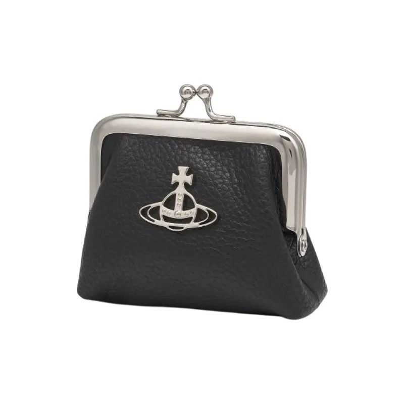 Vivienne Westwood Calfskin Coin Purse Women's Black-1