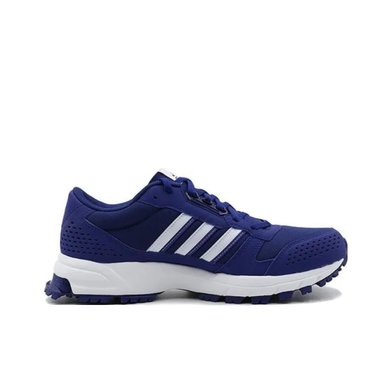 Adidas Marathon 10 Anti Slip Wear Resistant Low Top Running Shoes Men's Purple-1