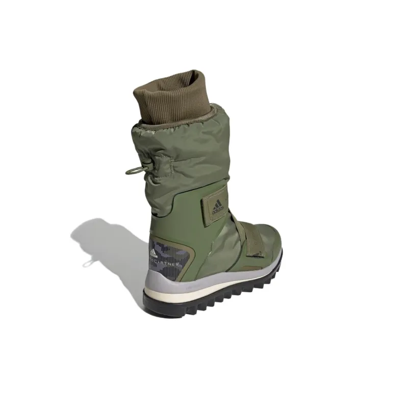 Adidas Stella McCartney Warm Slip Resistant Knee High Snow Boots Women's Olive Green-3