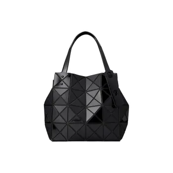 ISSEY MIYAKE Polyvinyl Chloride Handbag Women's Black