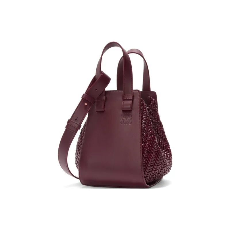 LOEWE Calfskin Shoulder Bag Crossbody Bag Handbag Women's Dark Burgundy-1