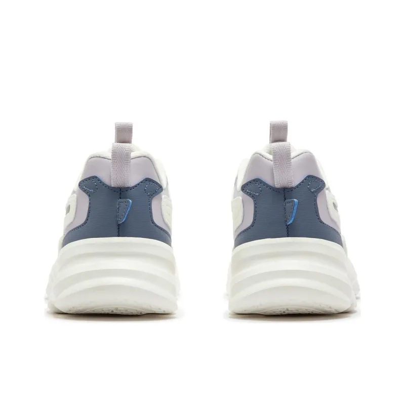 361° Anti-Slip Wear-Resistant Low-Top Casual Running Shoes Women's White Blue Purple-3