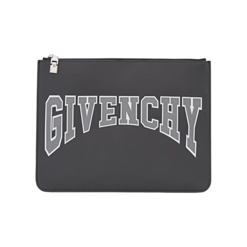 GIVENCHY Calfskin Clutch Large Size Men's Black-0